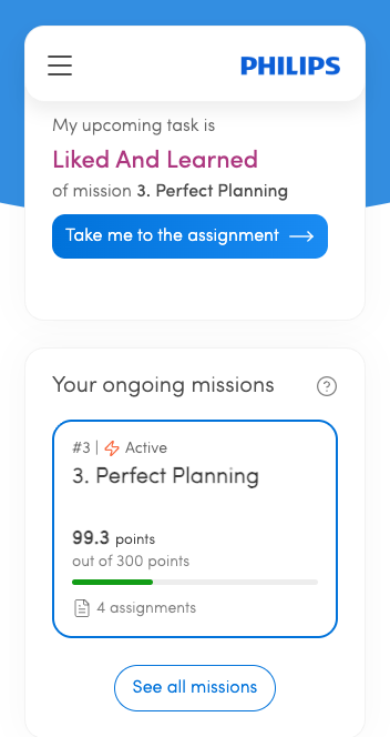 Philips game mobile screenshot